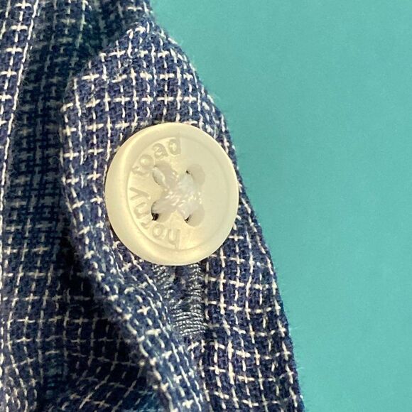 Horny Toad Womens Blue Button Up Shirt Summer Weight Size S Travel Long Sleeve - Picture 6 of 12